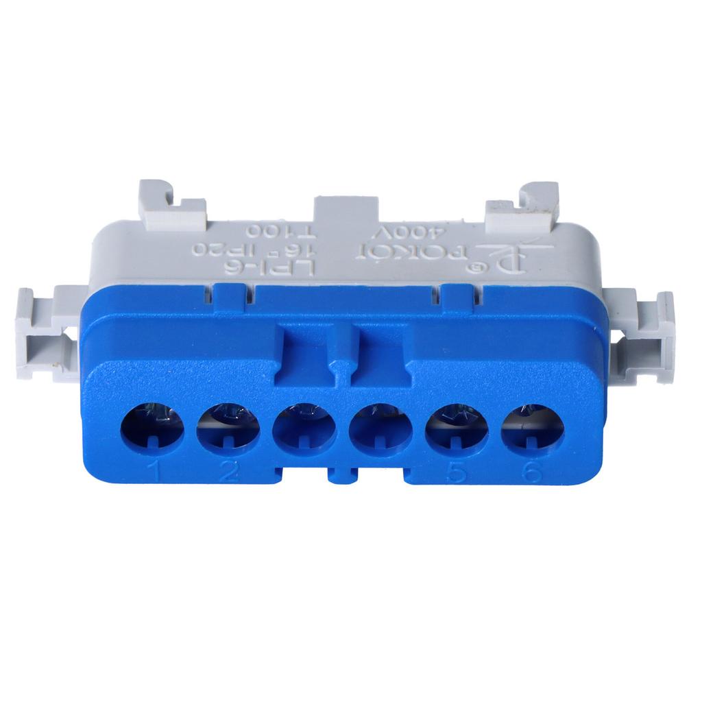 Insulating terminal block LPI-6 blue