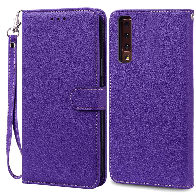 For Samsung Galaxy A7 2018 Case Galaxy A 7 2018 Cover Luxury Leather Flip Case For Samsung Galaxy A7 2018 SM-A750F Phone Cases