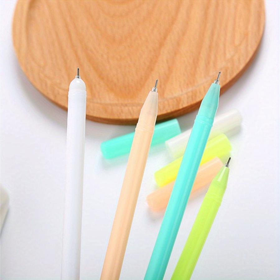 Back To School Season 10pcs 0.5mm Creative Fruit Gel Pen Cute Small Fresh Water-based Pen Learning Stationery Office Supplies Signature Pen
