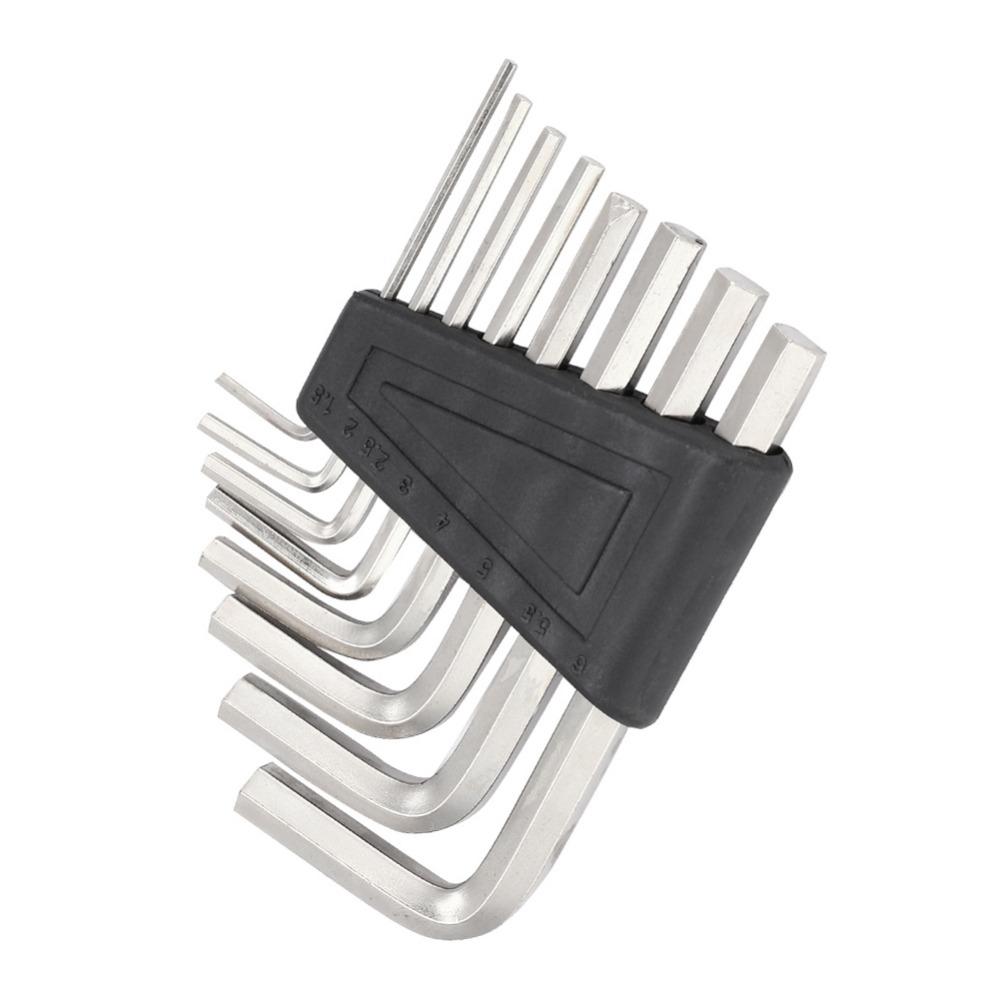 16PCS 1.5-6mm Hex Key Set Silver Hex Wrench Set Allen Key Wrench Set For For instrument repair