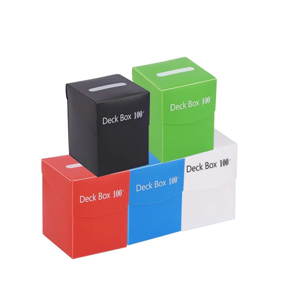 Multi Color Deck Case Hold Up 1000+ Sleeveless Cards Waterproof Durable Trading Card Storage for MTG TCG Cards whith 5 dividers