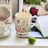 The Xiaoxiangfeng Ceramic Mug Has A Niche Design Sense The Rose Highball Cup Is A High End Drinking Cup for Women's Offices