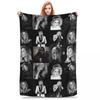 Helene Fischer Collage Blanket Flannel Lightweight Sofa Throw Blankets For Couch Bedding Outdoor Throws Bedspread Quilt