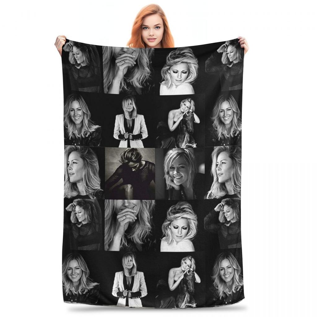 Helene Fischer Collage Blanket Flannel Lightweight Sofa Throw Blankets For Couch Bedding Outdoor Throws Bedspread Quilt