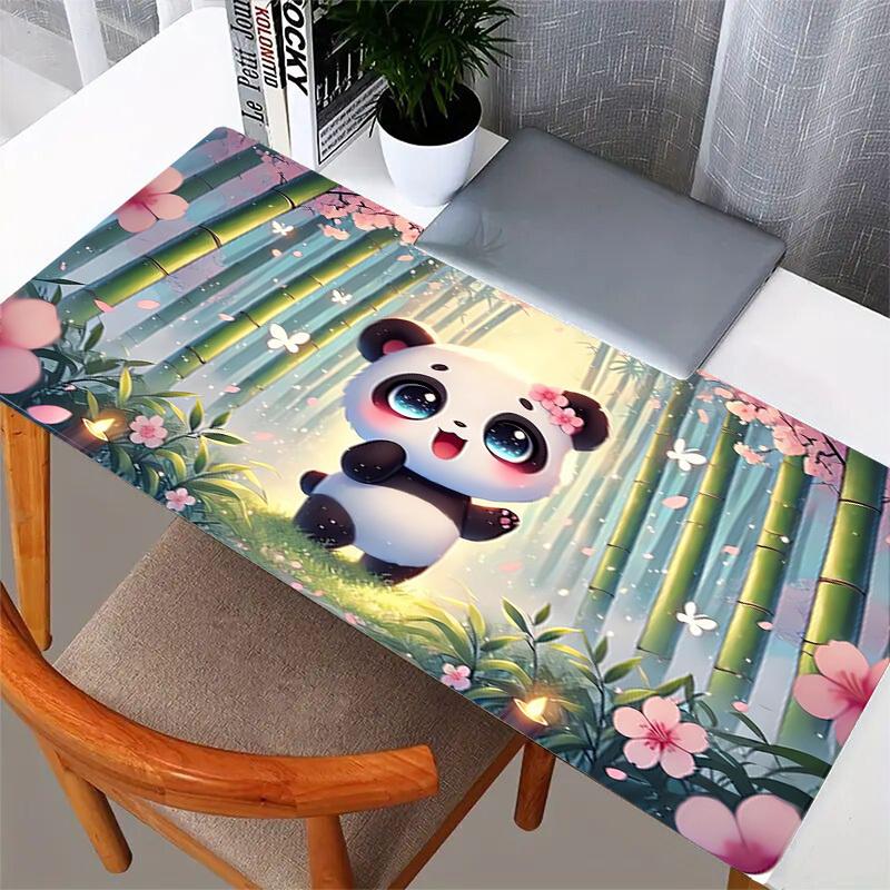 1pc Cute Panda Forest Spring Computer Pad Mouse Pads for Desk,Gamers and Office Use 020259