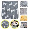 Small Animals Blanket Soft Fluffy Guinea Pig Sleep Mat Cute Star Bone Print Warm Cozy Hamster Bed Mat Kitten Rabbit Pet Supplies