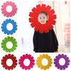Yellow Color Performance Props 39cm Sunflower Hat Hood Funny Sunflower Headgear
