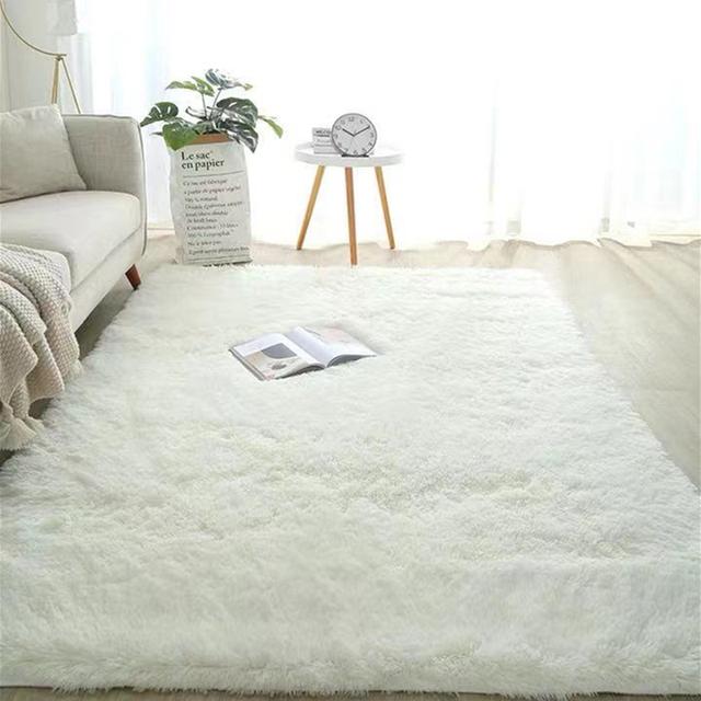 Светло-серый ковер для гостиной, плюшевый ковер, кровать, пол, пушистые коврики, противоскользящие коврики для домашнего декора, мягкие бархатные ковры, детское одеяло 