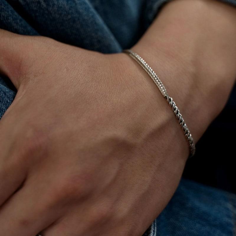 Браслет-цепочка HARANG HR 110B_Half & Half