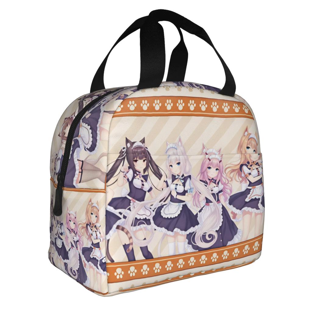 Kashou Minaduki N-Nekopara Ваниль Шоколад Изолированная Сумка-Ланчбокс для Повторного Использования Игровой Охладитель Термо-Ланчбокс Пляж Кемпинг Путешествия
