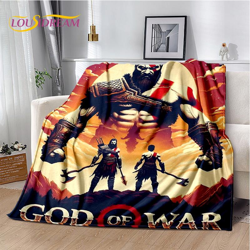 29 Style Kratos God of War Games Cartoon Blanket,Soft Throw Blanket for Home Bedroom Bed Sofa Picnic Travel Office Cover Gifts