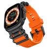 Silicone Strap For Apple Watch Ultra 2 Band 49mm Rugged metal+rubber Bracelet iWatch Series 10 9 6 3 7 8 SE 44mm 45mm 46mm bands