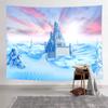 Psychedelic Castle Tapestry Wall Hanging Kids Room Decor Fantasy Castle Tapestry Bedroom Room Aesthetic Decor Home Decor