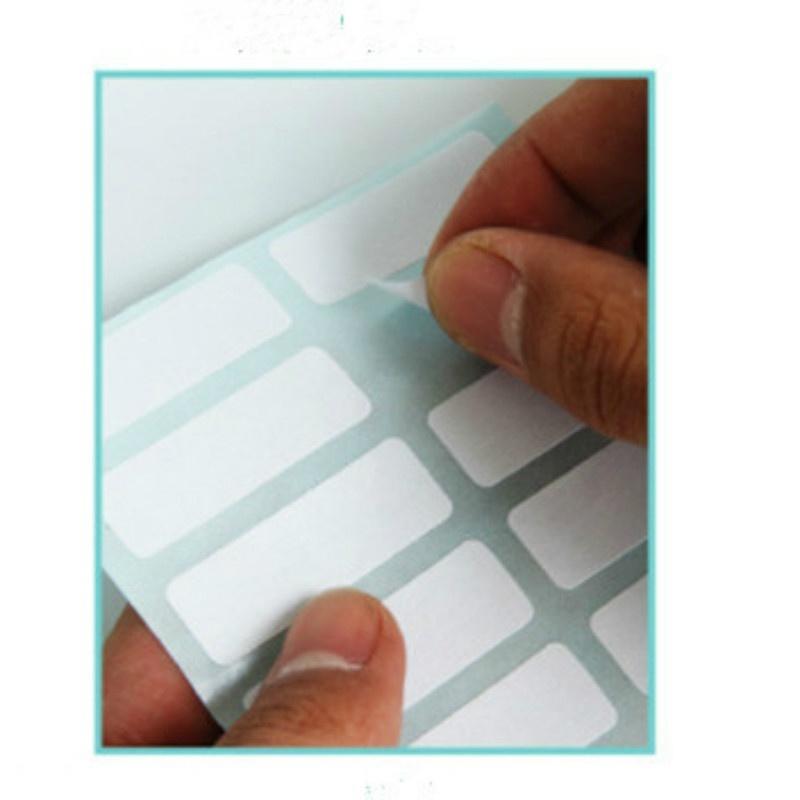 168PCS 13 X 38mm White Price Sticker Self Adhesive Labels Blank Name Number Tags MIT