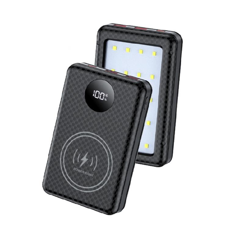 Стандартный корпус-кейс для DIY Power Bank 18650, 22,5 Вт/10 Вт Быстрая зарядка, Встроенная светодиодная лампа для аварийного освещения