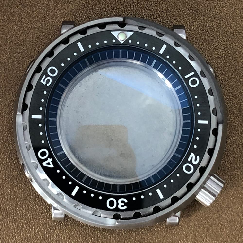 45mm Waterproof Watch Case Mineral Glass Mechanical Movement Parts for NH35/NH36