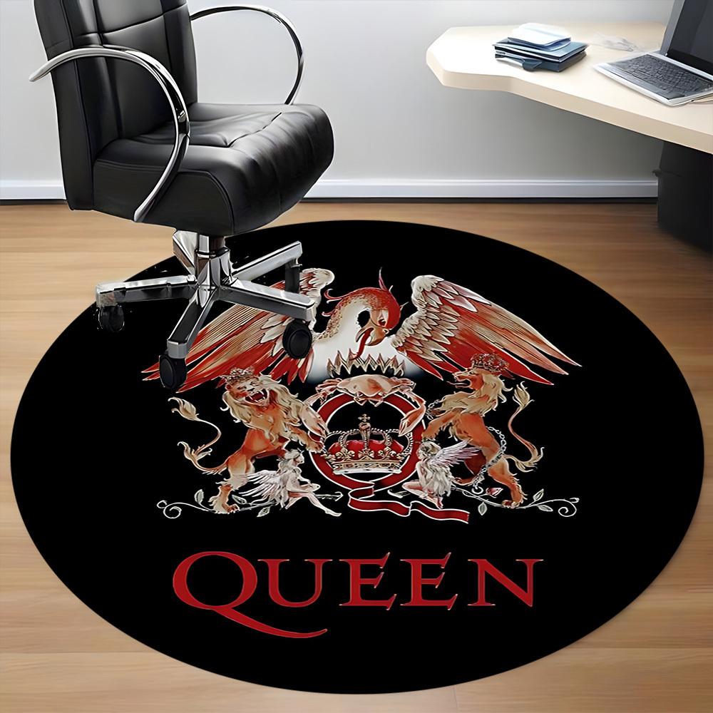 1 шт. Круглый ковер Queen Music Office, Под офисные стулья, Спальня, Гостиная, Домашний декор a1022279