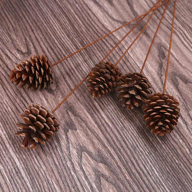 1-18CM Pine Cone Christmas Decorations: Creative Figurines & Photography Props
