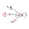 Cat Claw Heart Flower Keychain Cute Decorations Keyring Ornament Backpack Handbag Charm Pendant Gift for Girls Women