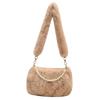 Lazy Plush Bag High-end Crossbody Bag Autumn and Winter Pearl Shoulder Bag Women Ins Fashion Cloud Bag