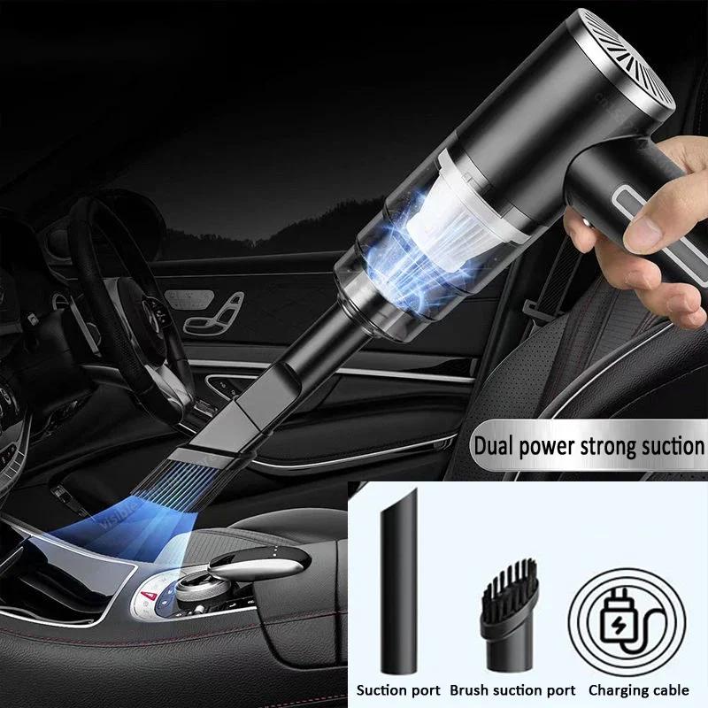 NEW 45000pa Handheld Wireless Car Vacuum Cleaner Auto Vacuum Use Cleaner Home And Mini Car With Dual Battrery Built-in Vacuum