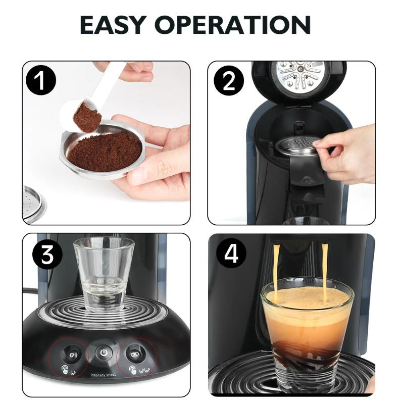 Многоразовая капсула Senseo из нержавеющей стали, капсулы для кофе For for Philips Senseo, кофейный фильтр ICafilas