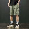 Летние мужские свободные прямые брюки-карго, повседневные широкие шорты больших размеров, спортивные штаны с пятью точками