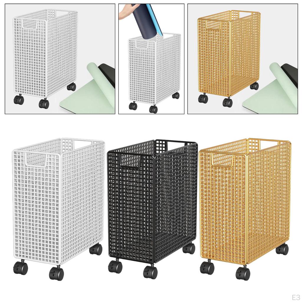 Колесная корзина для хранения ковриков для йоги, колесная стойка для белья, тележка для домашнего спортзала для колледжа