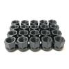 Deepa Ribusu M14 19HEX Black Through Nuts for Toyota Land Cruiser Lexus P1.5 (20 Pieces) 100/200, LS460/LS600/LX570/LC500/Tundra/Sequoia