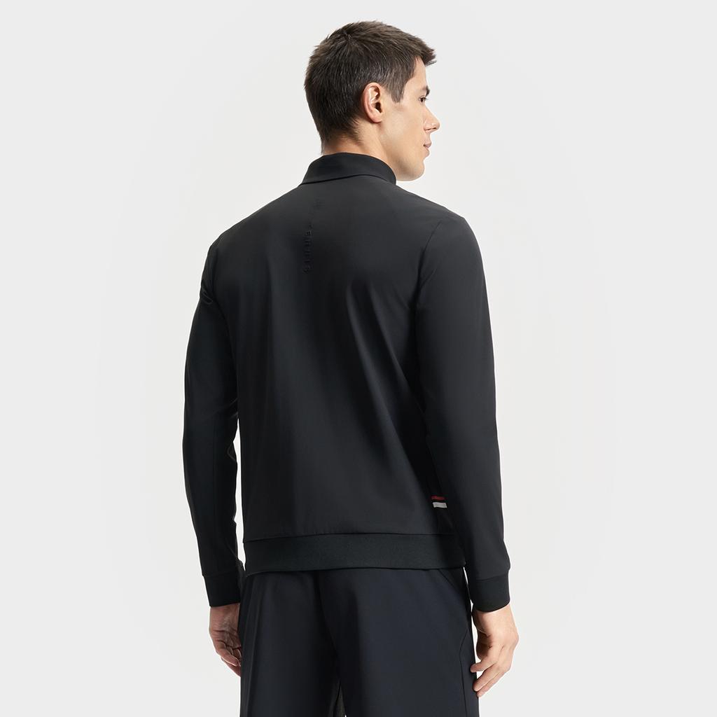 Fila Теннисная серия Модная Универсальная Удобная Куртка с длинным рукавом Мужская куртка Черная A11M523502F-BK