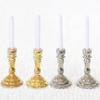 1Pair 1:12 Dollhouse Miniature Candle Holder Candlestick Candelabra Home Decor