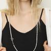 Ozel Natural Pearl Linked Chain Necklace with Toggle & Bar PB045-5N