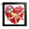 Dustproof Shadow Box Personalized Mommy I Love You Flower Custom Names Holding Hands Frame Gifts for Mom Grandma from Daughter or Son on Mother's Day