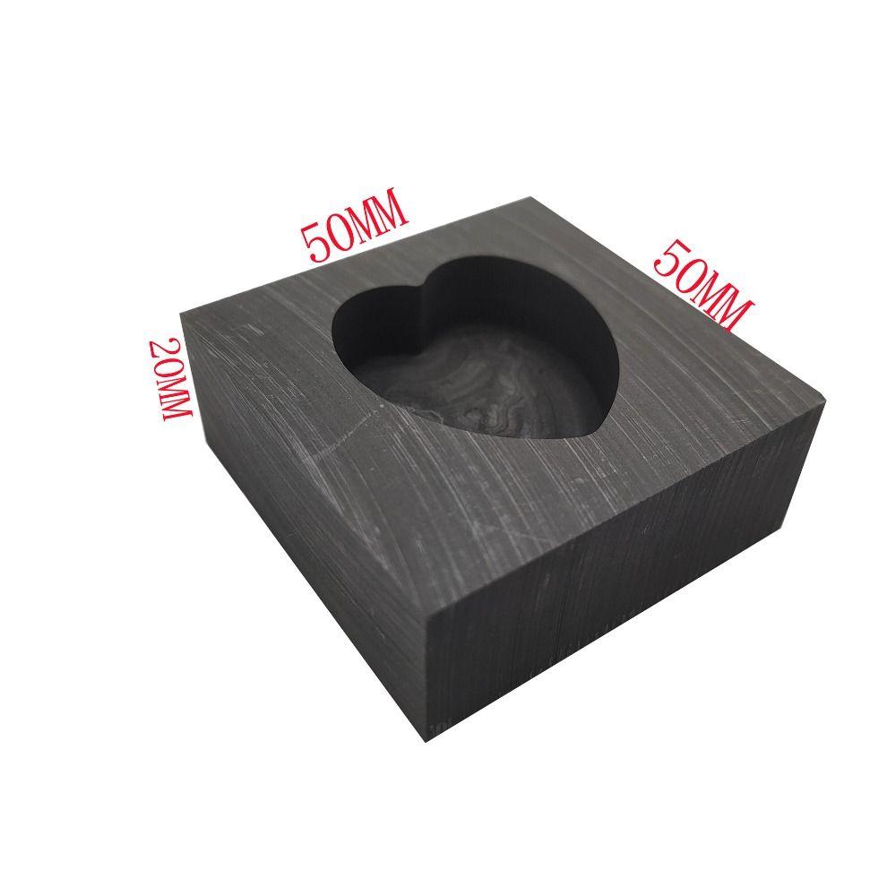 Heart-shaped Melting Refining Mold Grotesque Graphite Casting Mould Melting Crucible Mold