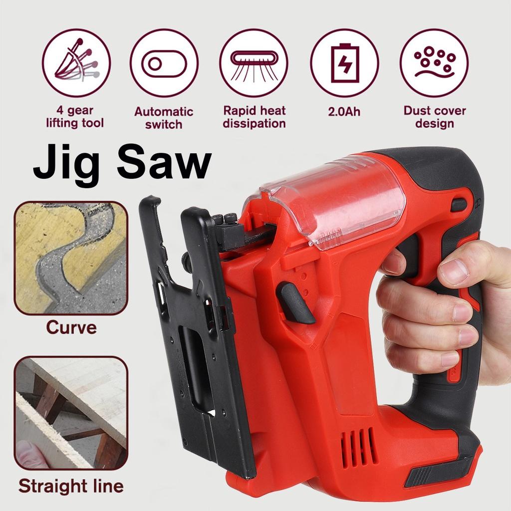 Электрический лобзик, 21 В, 2900 об/мин, аккумуляторный лобзик, портативная торцовочная пила, деревообрабатывающие электроинструменты, 65 мм, для батареи 18 В