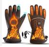 Electric Heated Gloves Motorcycle Winter Moto Heated Gloves Warm Waterproof Rechargeable Heating Thermal Gloves For Snowmobile