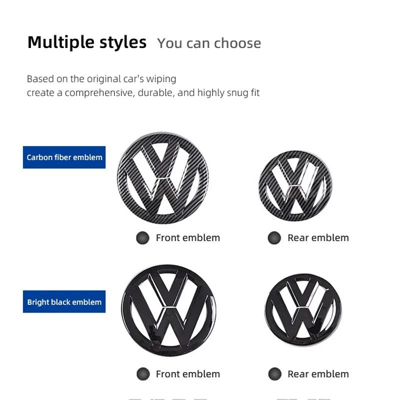 2pcs Emblem Front Grille Rear Trunk Sticker Badge Decals For VW Polo Golf MK6 MK7 MK8 Passat B6 B7 B8 Tiguan CC T-ROC Arteon zo5