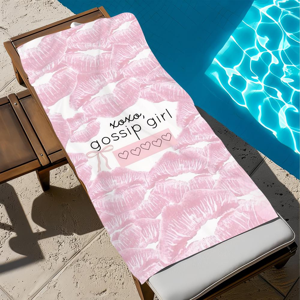 G-Gossip TV G-Girl Полотенце Пляжное Быстросохнущее Мягкое Бассейнные Полотенца Подарок для Путешествий Спортзал Душ Кемпинг спорт