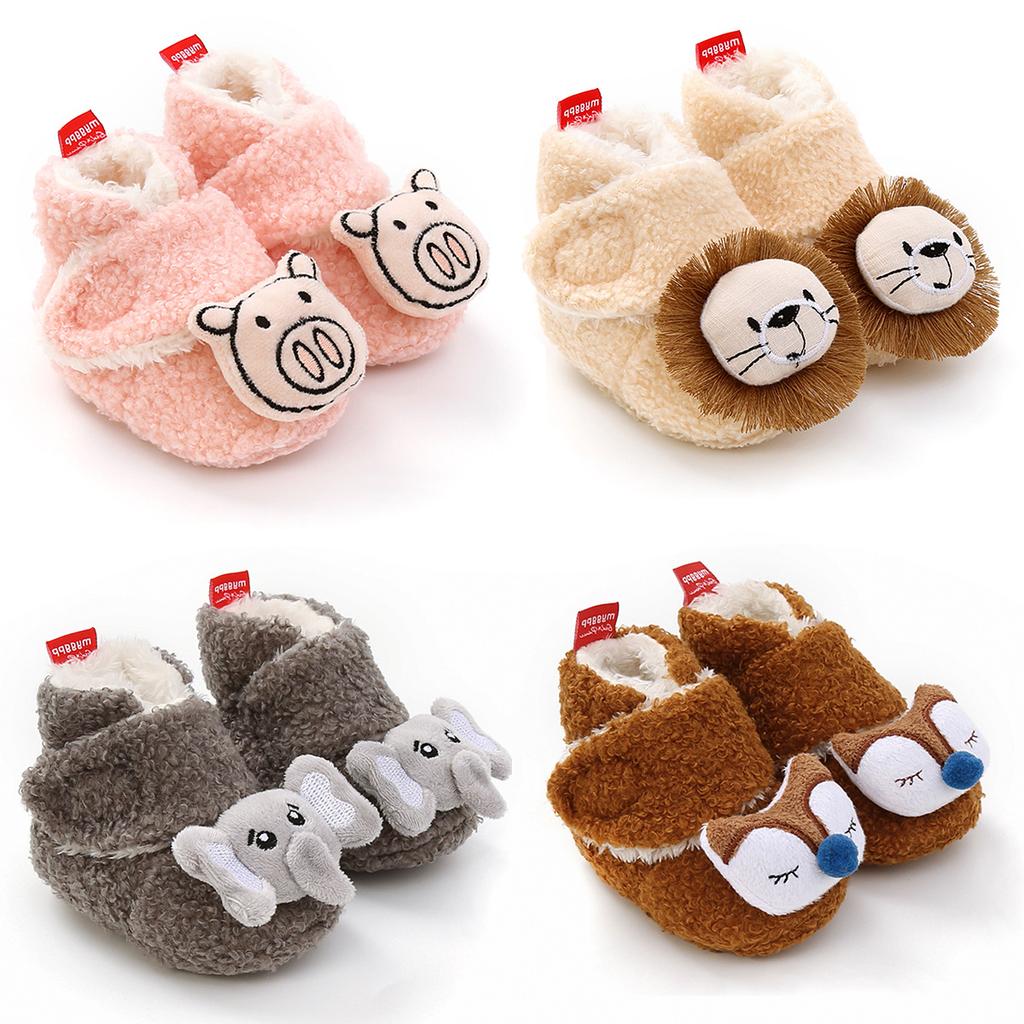 MYGGPP Autumn and Winter Baby Cotton Shoes Baby Shoes Soft Bottom Toddler Shoes Baby Shoes Cotton Shoes Warm Shoes