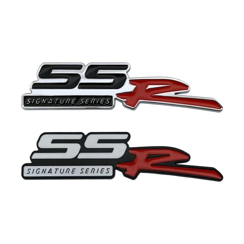 3D металлический логотип SSR, эмблема на заднюю часть багажника автомобиля, эмблема, значок, наклейки для Chevrolet SS R, аксессуары