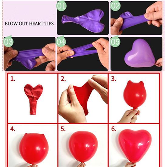 10 шт., латексные шары с красным сердцем, воздушный шар с днем ​​рождения, украшения для дня рождения, детский свадебный шар