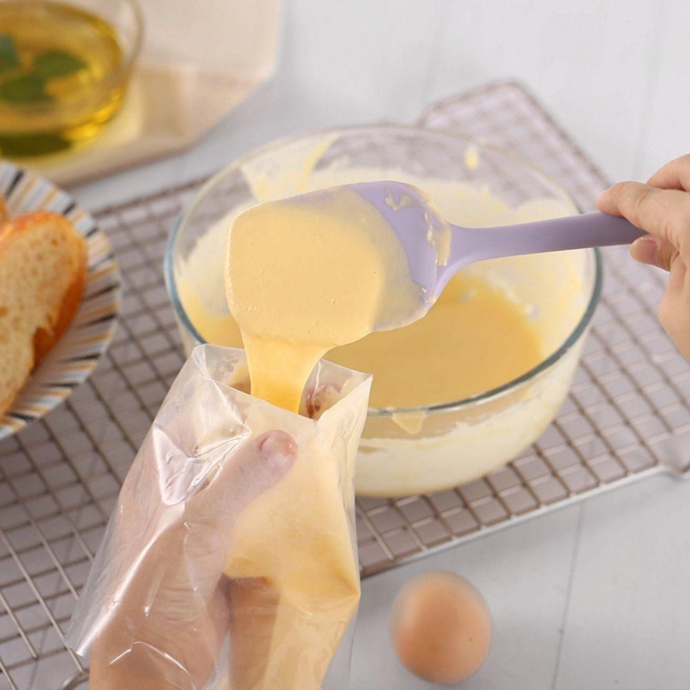 Интегрированная силиконовая лопатка для крема, портативный антипригарный нескользящий скребок для выпечки, лопатка для салата, миксер, аксессуары для выпечки
