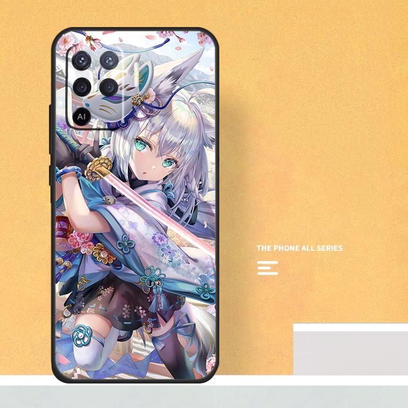 Shirakami Fubuki Hololive Case For Oppo A74 A94 A54 A15 A17 A57 A6 A5 Pro A16 A76 A96 A40 A60 A80 A18 A38 A58 A78 A98
