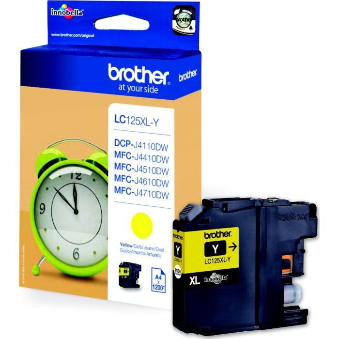 Brother LC125XLY Yellow Ink Cartridge