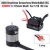 Surpass Hobby Rocket 3650 Waterproof Brushless Motor M 60A ESC Electronic Speed Control Combo for 1/10 RC Car Boat Accessories
