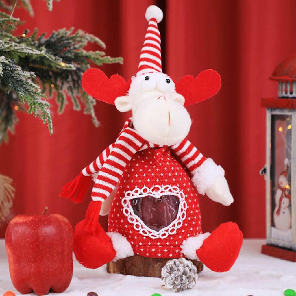 Конфетница на канун Рождества, Креативная детская подарочная коробка, Банка для хранения, Настольное украшение для создания рождественской атмосферы