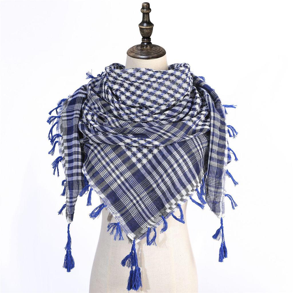 Popular Men's Arafat Keffiyeh with Tassels – Hot Middle East Style, In Stock