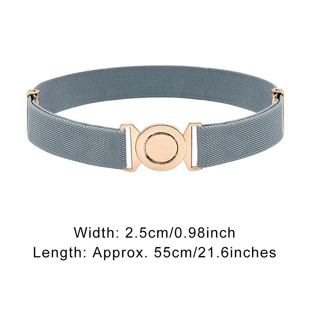Stretch Kids Dress Decoration Elastic Belts Waist Belt Waistband Opposite Buckle