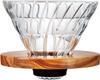 Hario V60 Жаропрочное стеклянное устройство для заваривания кофе Оливковое дерево 1 4 чашки Vdgr 02 Ov