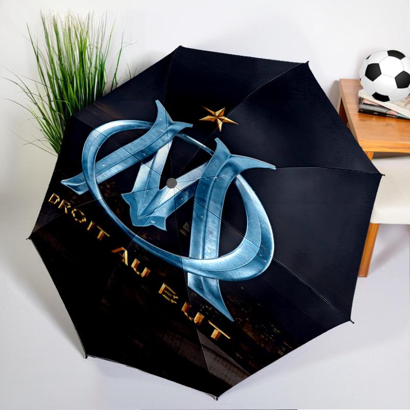 Mar-seille With Pride Emblem Printed Automatic Umbrella, 8-Frame for Travel, camping, Casual Umbrella, Essential Gift for for family and friends